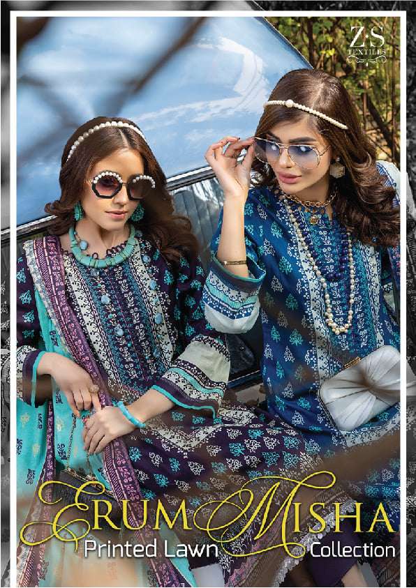ERUM MISHA Printed Lawn Collection Vol-1 2022 By ZS Textiles